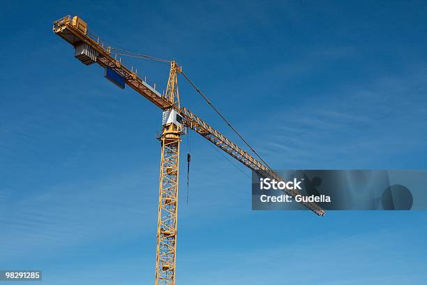 Crane Stock Photo - Download Image Now - Above, Architecture, Blue