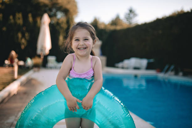 istock Little toddler ready for a swimming pool 982921322