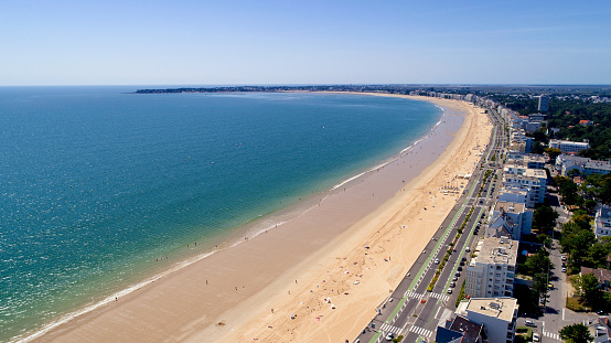 Vista aérea de la playa de La Baule Escoublac photo