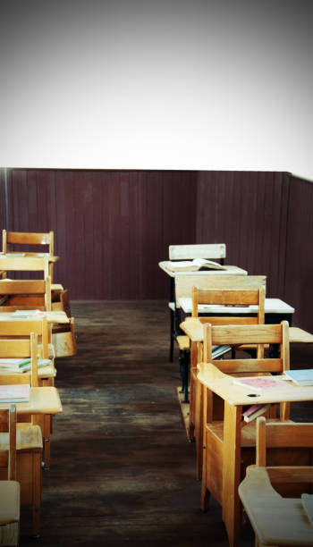 istock 1905 one room school classroom   Blank copy space 982943094