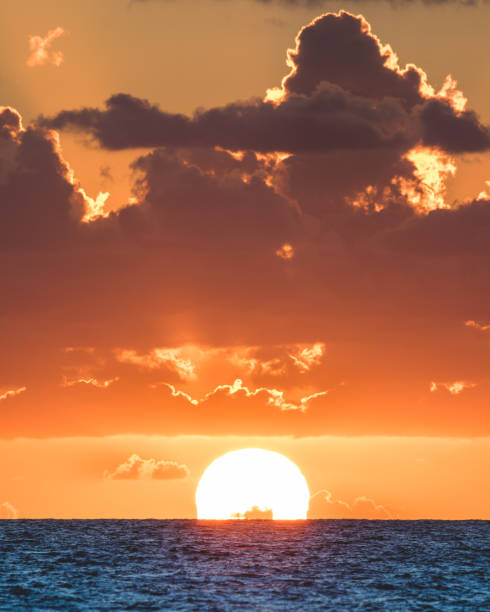 Sunrise in Miami stock photo