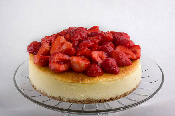 Cheese Cake Topped with Strawbwrries