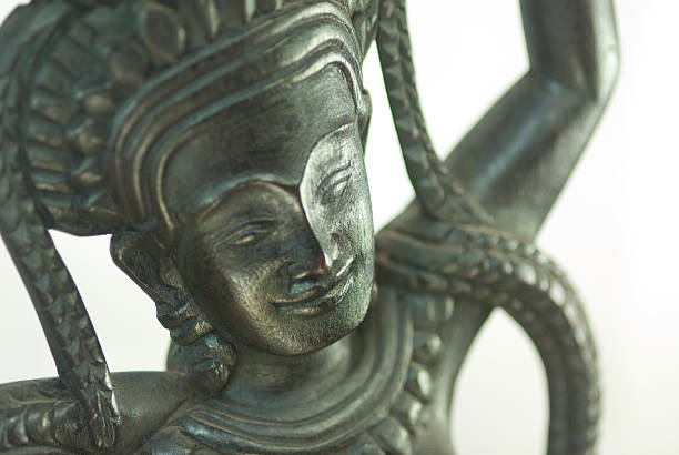 istock Cambodian Apsara Wood Carving 98296677