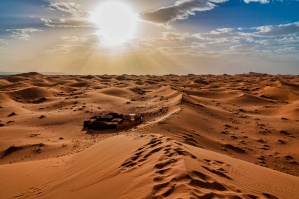 istock Bright sun over the Sahara Desert - Morocco 983024696