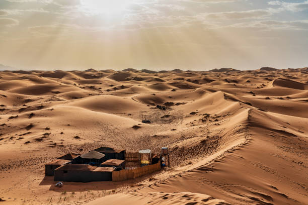 istock Bright sun over the Sahara Desert - Morocco 983024766