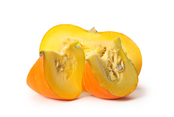istock Sliced Pumpkin on the white background 983026962