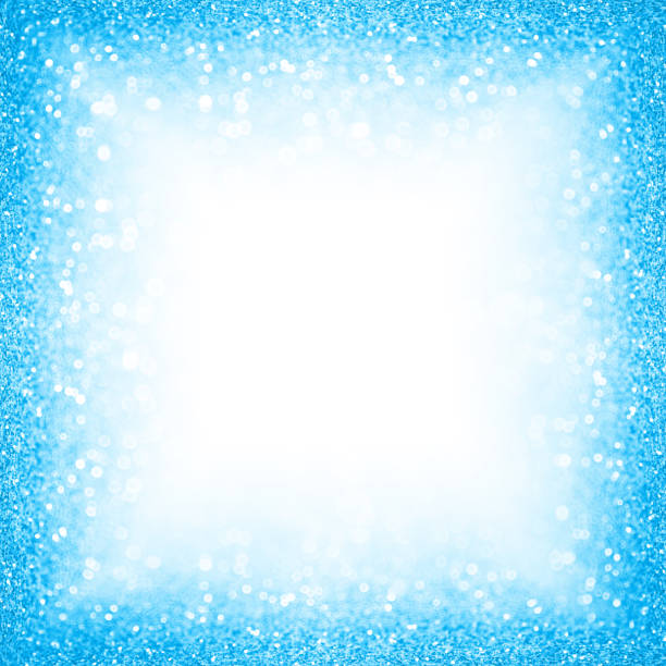 istock Blue Summer Pool Party Border Frame Glitter Background 983031206