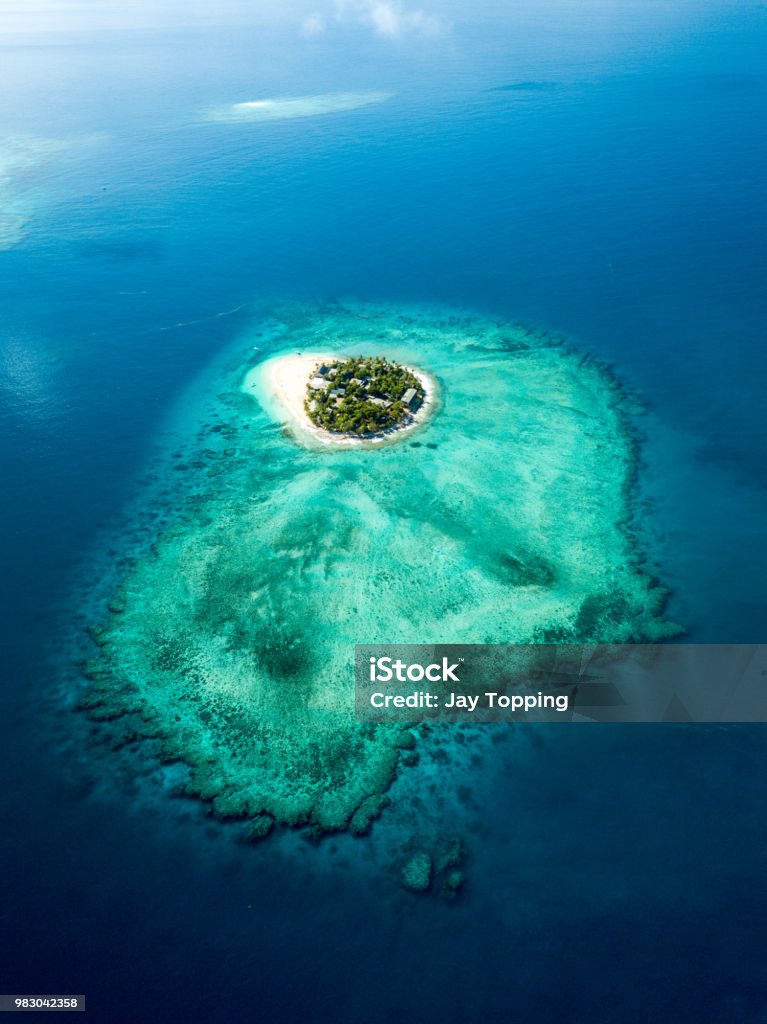 Fiji Islands Aerial shot of Fiji islands Fiji Stock Photo