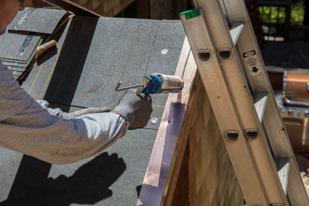 istock Installing new roof, Caulking. 983098564