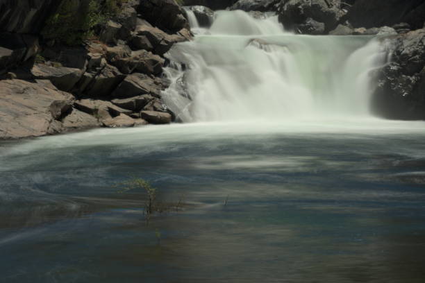 Preston Falls long exposure A long exposure of Preston Falls in Stanislaus National Forest. stanislaus national forest stock pictures, royalty-free photos & images