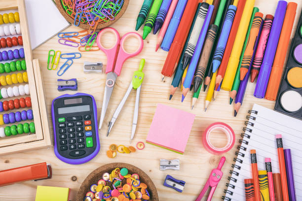 istock Variety of school supplies 983115148