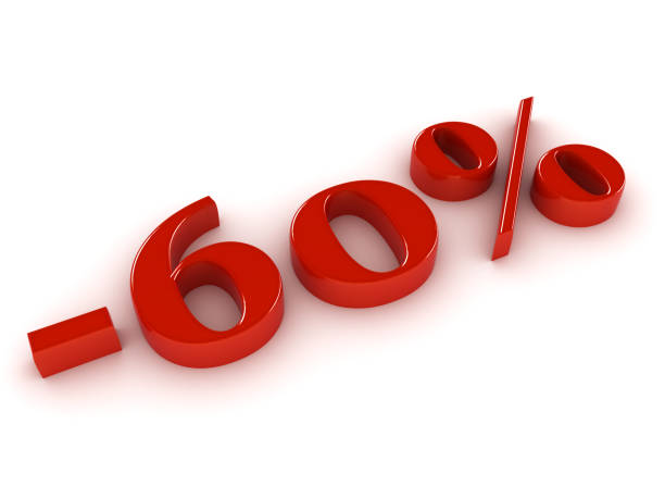istock 60 Percent Discount on white background 983115358