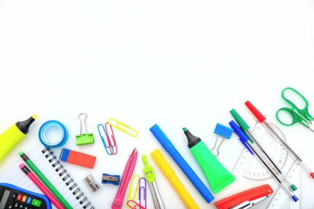 istock School supplies on white background 983115894