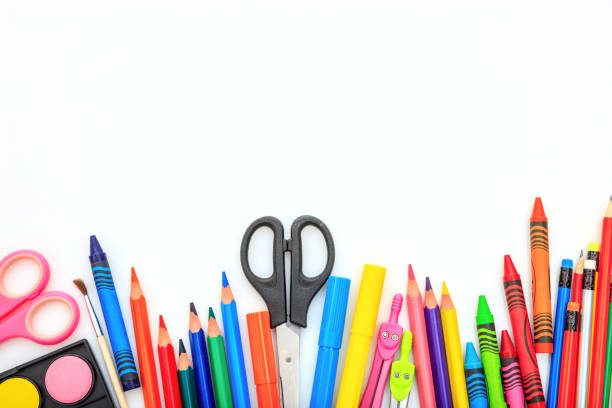 istock School supplies on white background 983118020