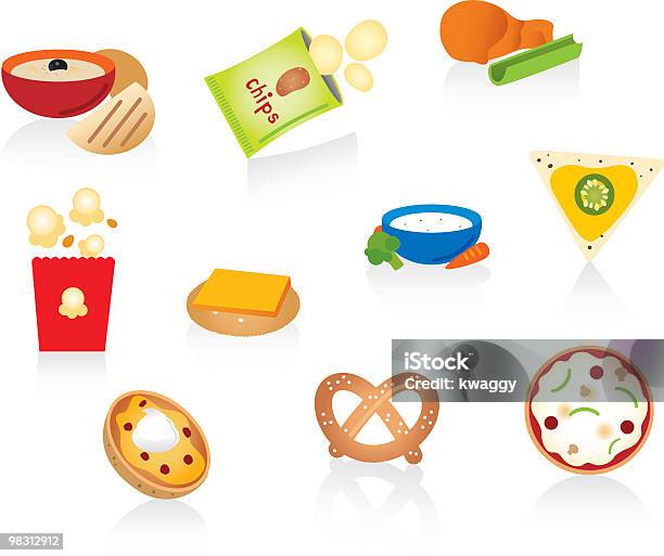 Snack - Immagini vettoriali stock e altre immagini di Cracker - Cracker, Formaggio, Vettoriale