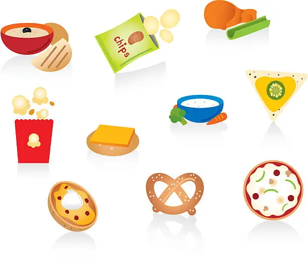 Vector illustration of Snack Foods