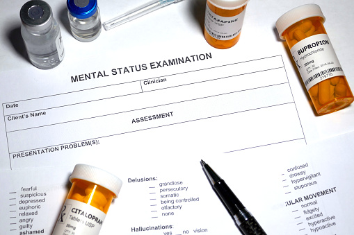 Mental Status Examination and various antidepressant medications - abstract