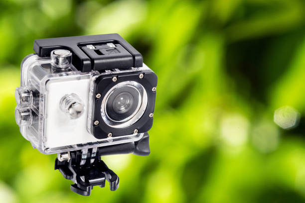 istock Waterproof camera separated from the white background 983151858