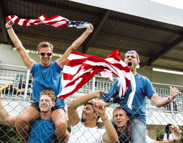 istock american supporter with flag 983191796