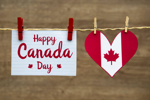 ハッピーカナダ日 - canada canadian culture leaf maple ストックフォトと画像