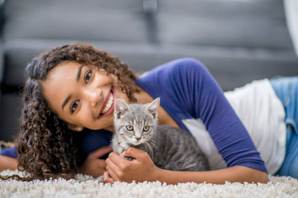 Teen With Cat