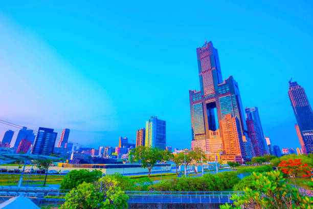 kaohsiung,taiwan - May 11,2018 : 85 Sky Tower, formerly known as the T & C Tower or Tuntex Sky Tower is located in Lingya District, Kaohsiung, Taiwan.