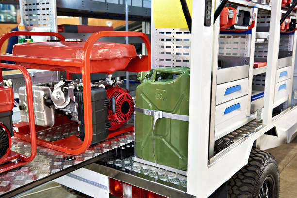 istock Gasoline generator and canister with fuel 983226854