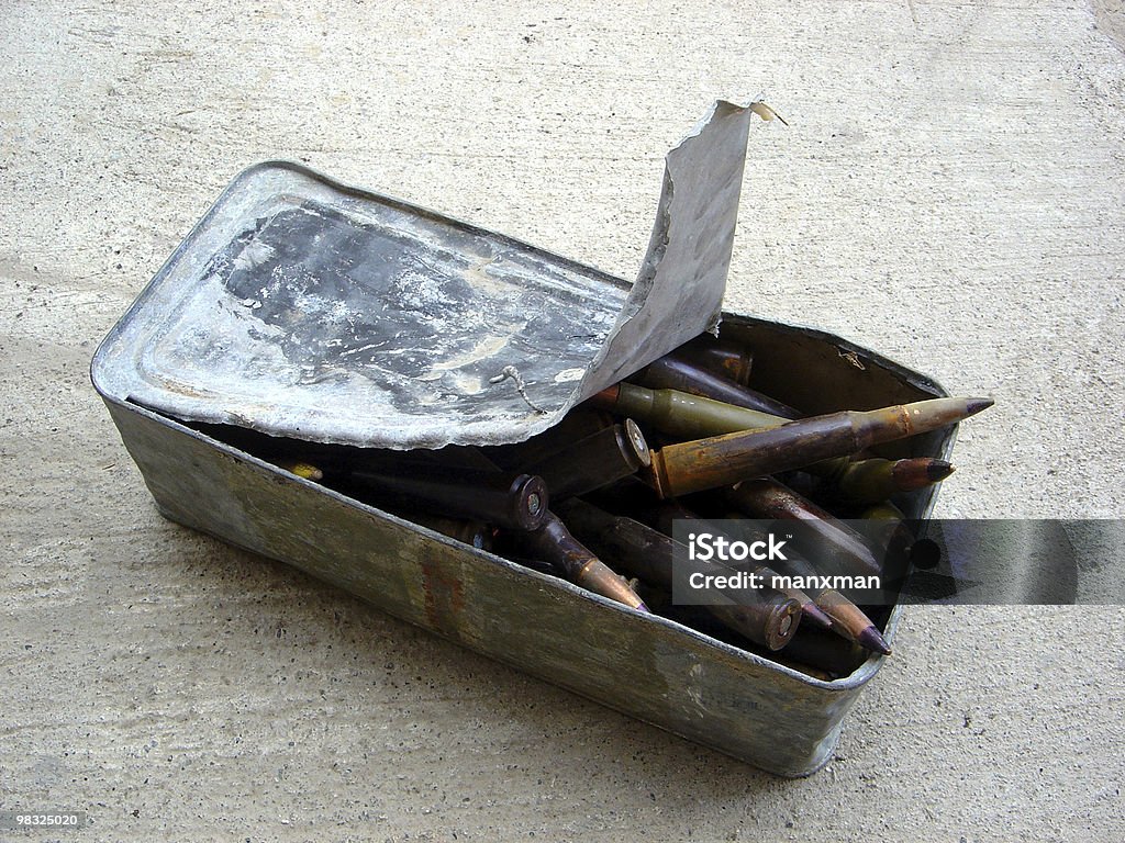 box of bullets  Aggression Stock Photo