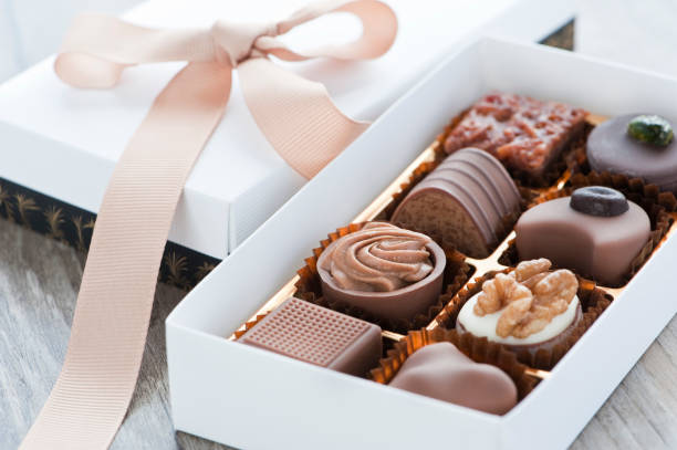 초콜릿 제공 - chocolate candy gift package chocolate 뉴스 사진 이미지