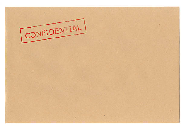 Envelope Confidential stock photo