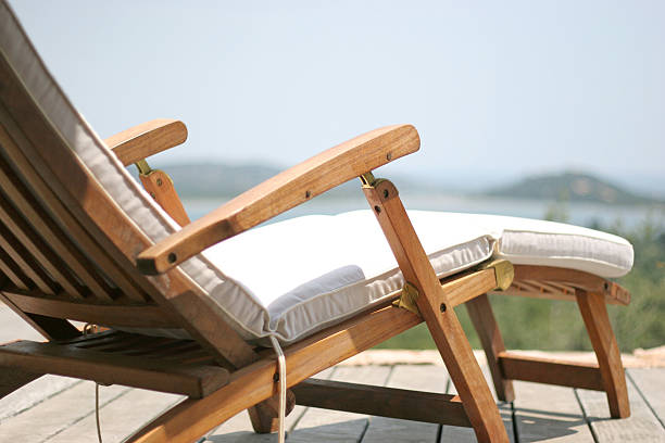 Beachchair stock photo