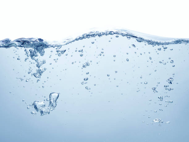 blue water surface - ripple nature water close to imagens e fotografias de stock