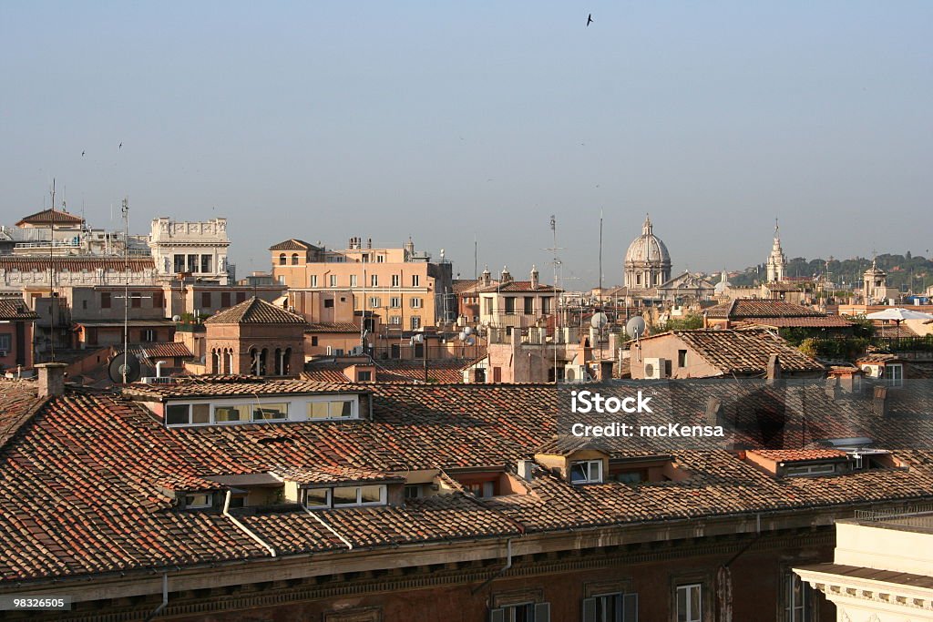 Rooftops in Rome  Ancient Stock Photo
