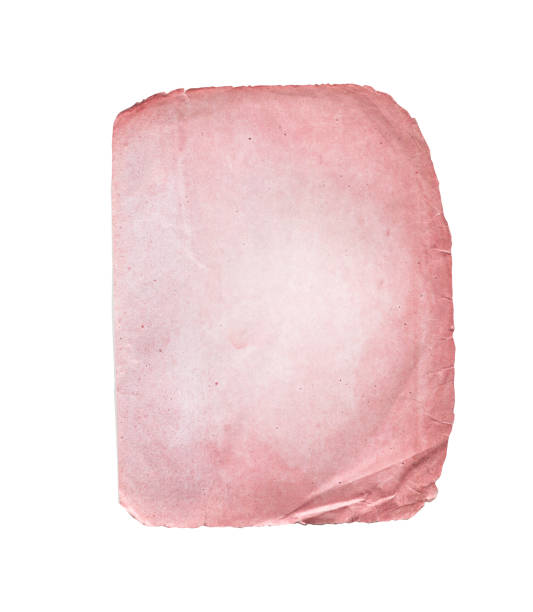 istock Red paper isolated on a white background. 983267986