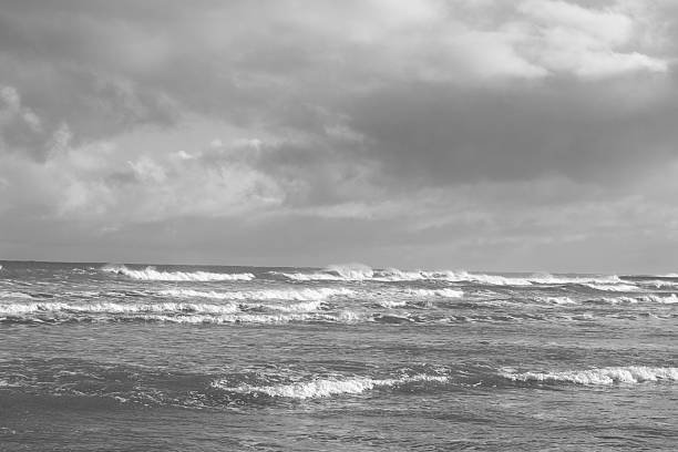 istock North Sea in winter, black and white 98327032