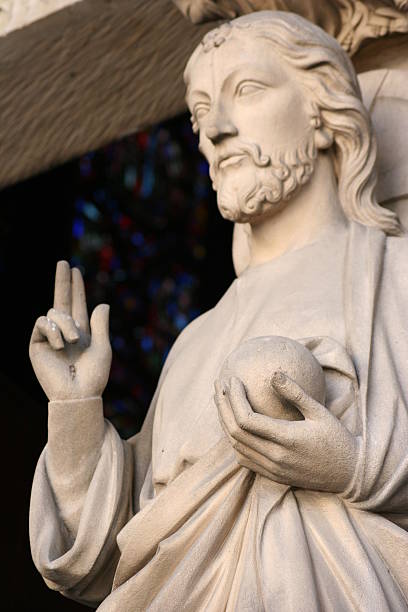 istock Carving of saint or apostle 98327316
