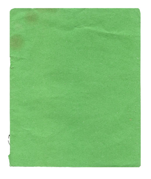 istock Green recycle paper isolated on white 983287722