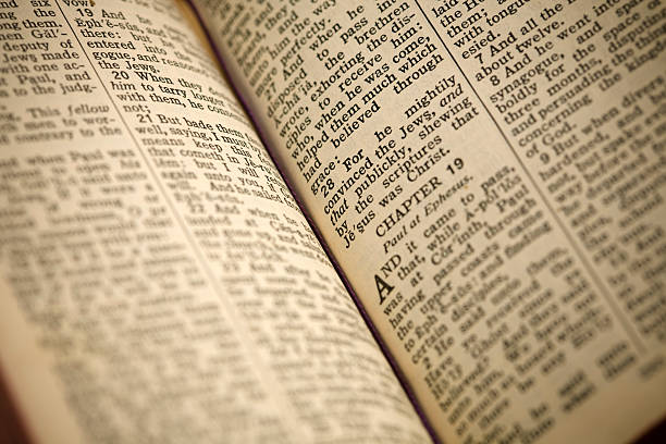 istock Inside of antique bible 98330094