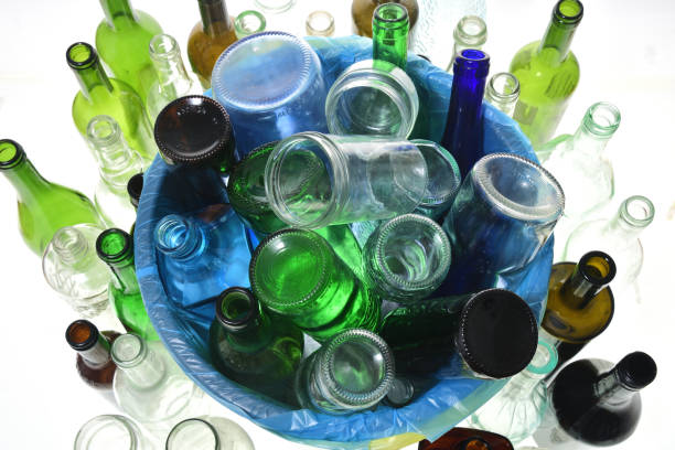istock recycling glass on white bacKground 983302240