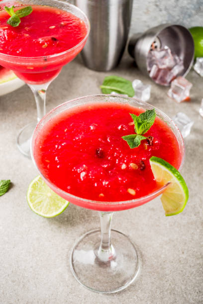 istock Watermelon margarita cocktail 983305312
