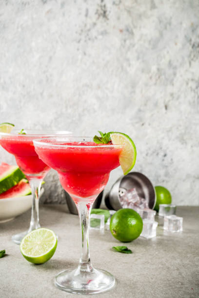 istock Watermelon margarita cocktail 983305320