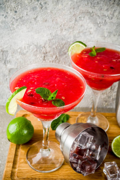 istock Watermelon margarita cocktail 983305872