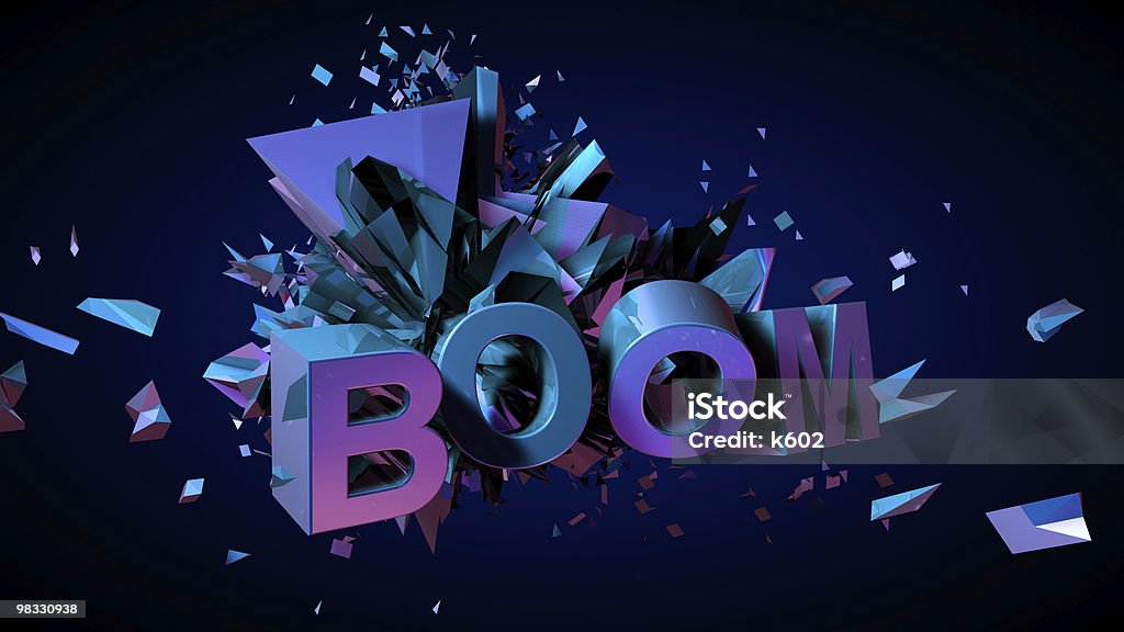 BOOM - Lizenzfrei Dreidimensional Stock-Foto