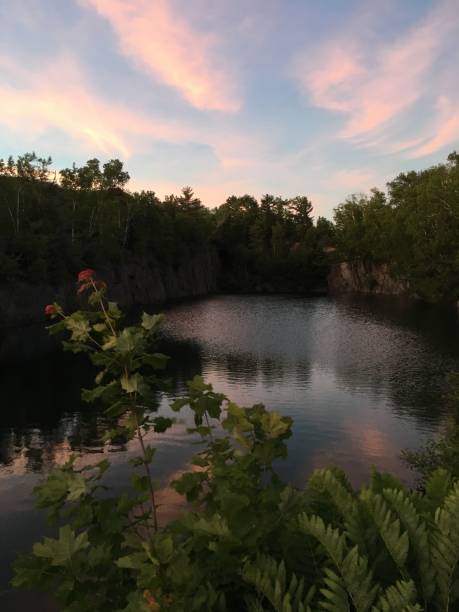istock Summer sunset by Lake Hebron, Maine 983321676