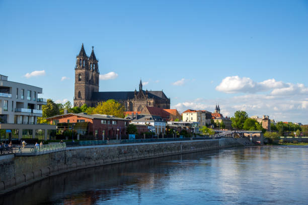 istock skyline of magdeburg on the elbe in spring on a sunny evening 983331400
