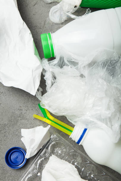 istock Used plastic, paper and glass garbage for recycling 983346636