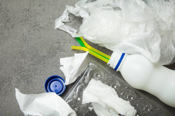 istock Used plastic, paper and glass garbage for recycling 983346658