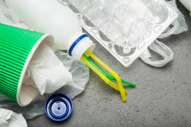 istock Used plastic, paper and glass garbage for recycling 983346660