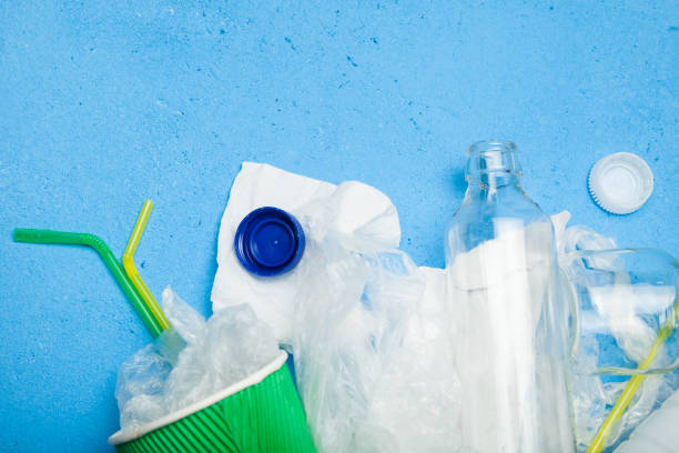 istock Used plastic, paper and glass garbage for recycling 983346726