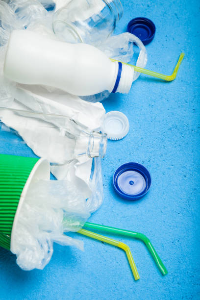 istock Used plastic, paper and glass garbage for recycling 983346728